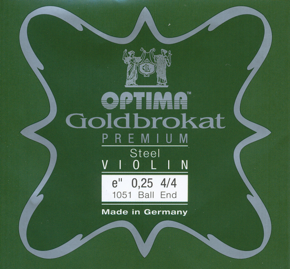 OPTIMA Goldbrokat Premium Violinsaite E mit Kugel 26