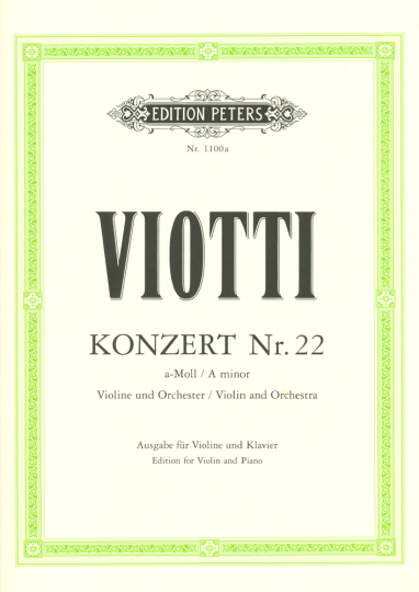 Viotti, Konzert Nr. 22 a-Moll  