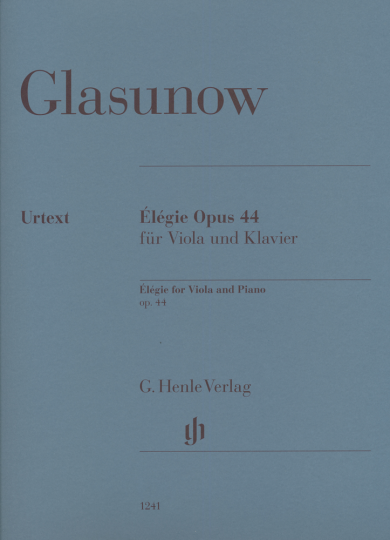 Glasunow, Élégie Opus 44 