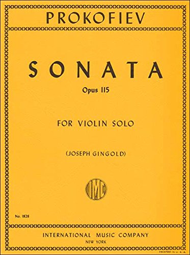 Prokofiev, Sonata Opus 115 