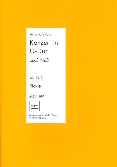 Antonio Vivaldi, Konzert op.3 in G-Dur 