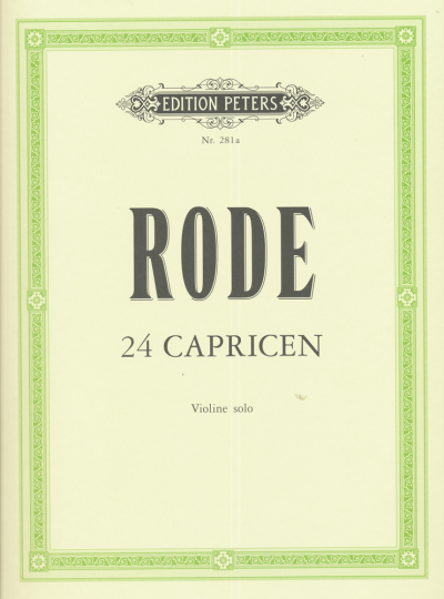 Rode, Pierre 24 Caprices für Violine solo -in Form von Etüden- 