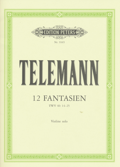 Telemann, 12 Fantasien, TWV 40: 14-25  