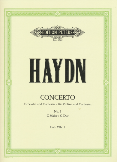 Haydn, Konzert Nr. 1, C-Dur  