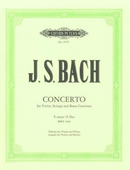 J.S. Bach Concerto E major / E-Dur, BWV 1042  