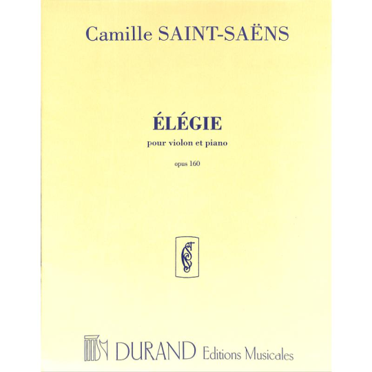 Saint-Saens, Élégie Opus 160 