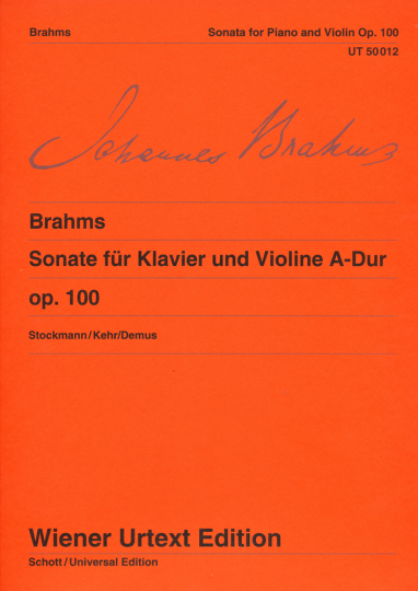 Brahms, Sonate für Klavier und Violine A-Dur, op. 100  