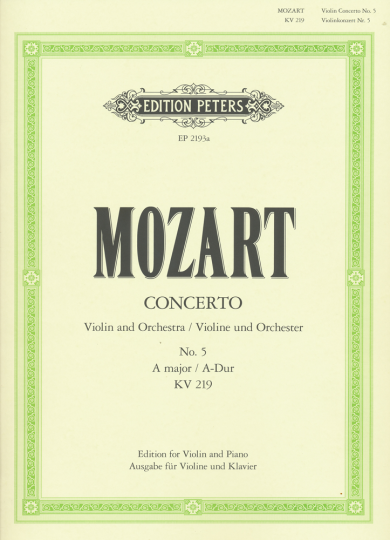Mozart, Violin-Konzert No. 5, A-Dur, KV 219  