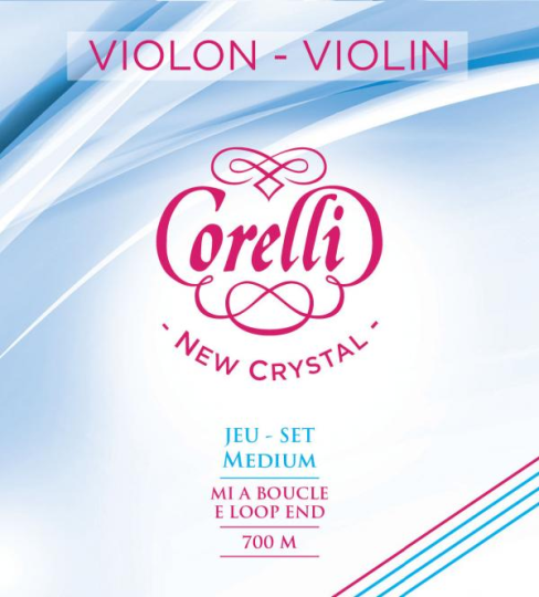 CORELLI Crystal Violinsaiten SATZ mit E-Kugel, medium 3/4