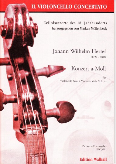 Hertel, Johann Wilhelm (1727- 1789): Konzert a-Moll (1759) - Partitur 