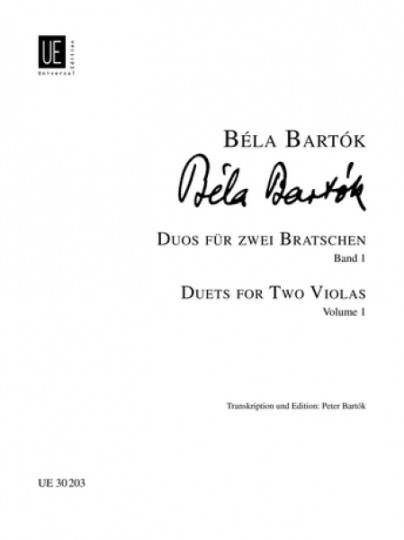 Béla Bartók 44 Duos für 2 Bratschen Band 1 