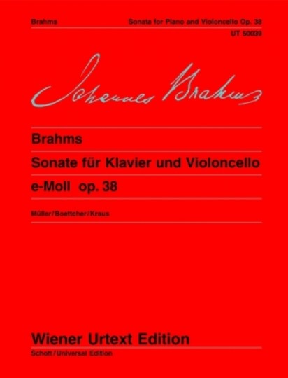 Johannes Brahms, Sonate op. 38  